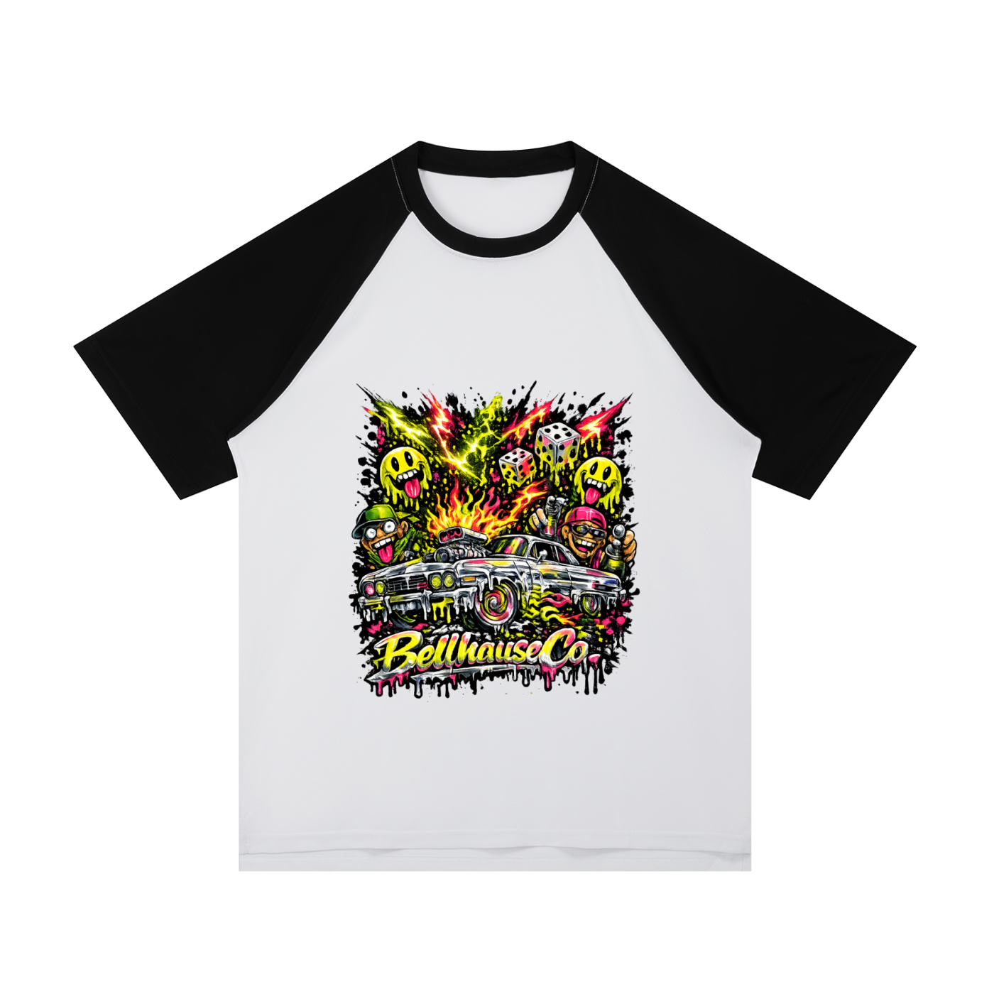 Lowrider Contrast Raglan Sleeve Mesh Tee