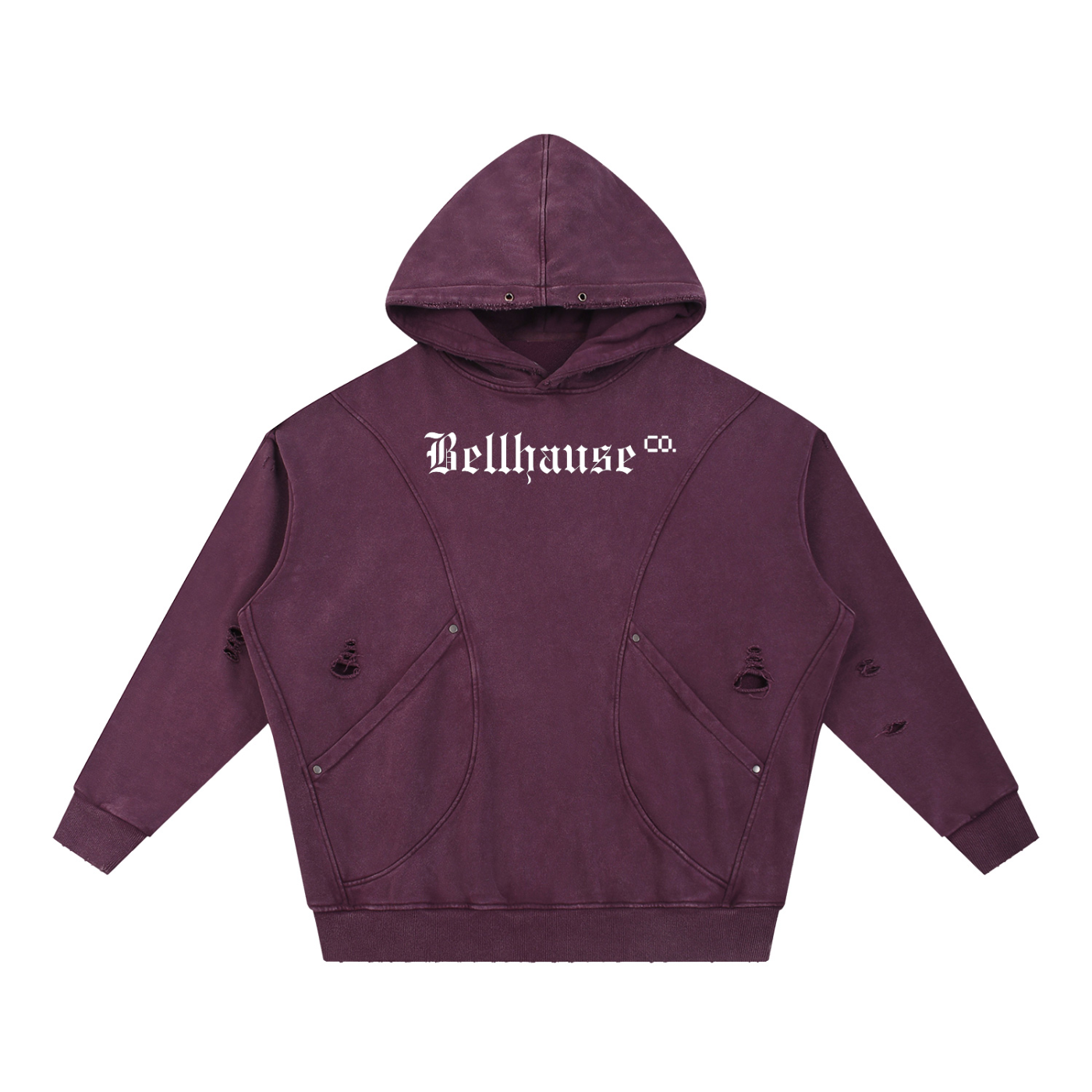 BellhauseCo. Distressed Hoodie