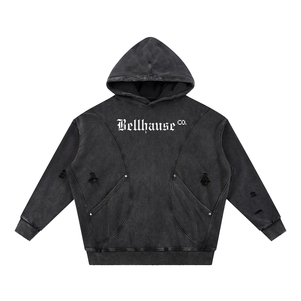 BellhauseCo. Distressed Hoodie