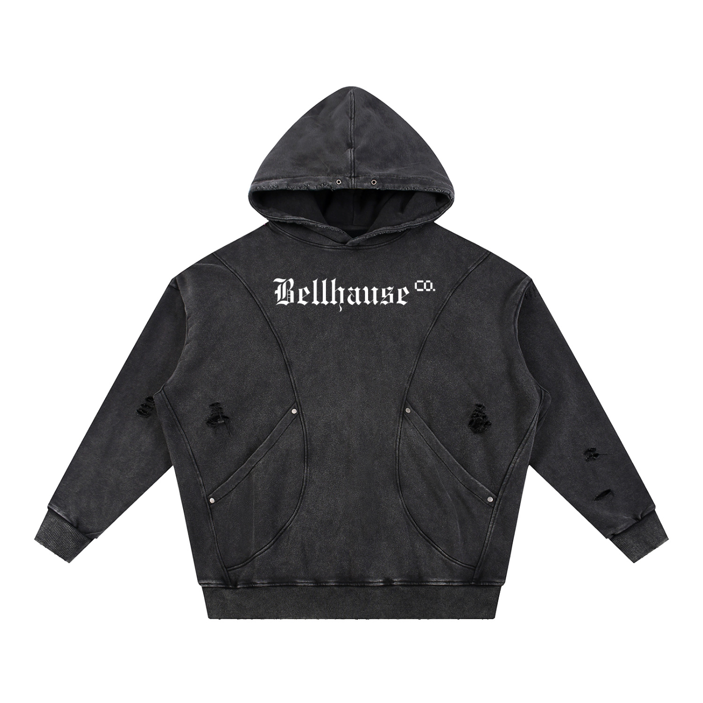 BellhauseCo. Distressed Hoodie