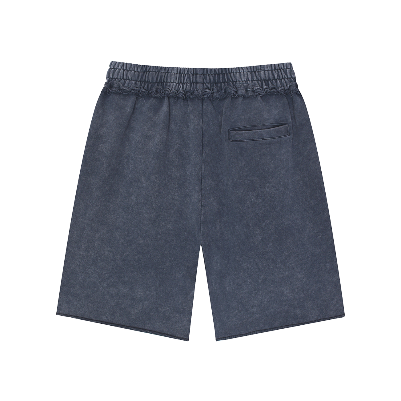 Convenient Chaos Mineral Wash Raw Edge Shorts