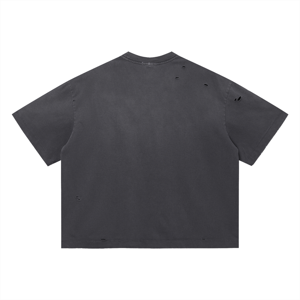 Distressed Chains Boxy Tee