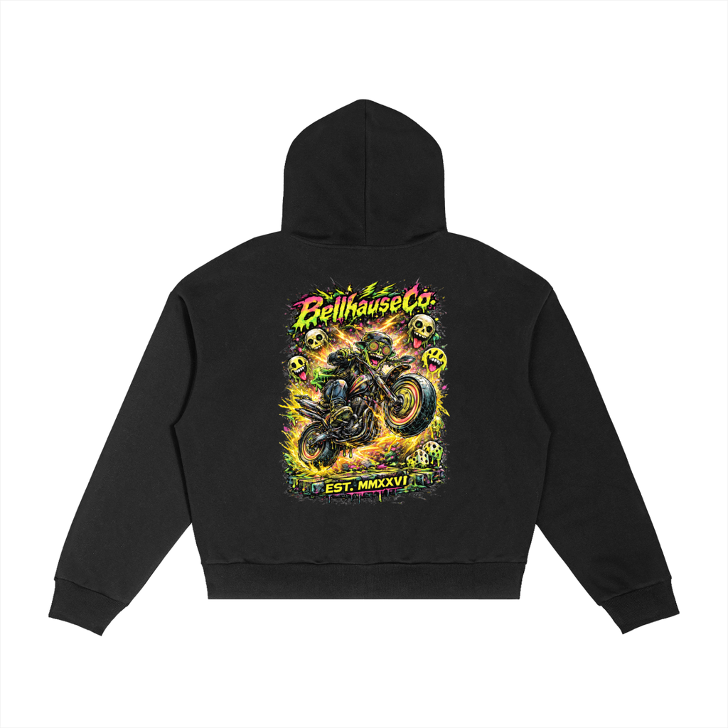 Chopped Visitor Contrast Plaid Hoodie