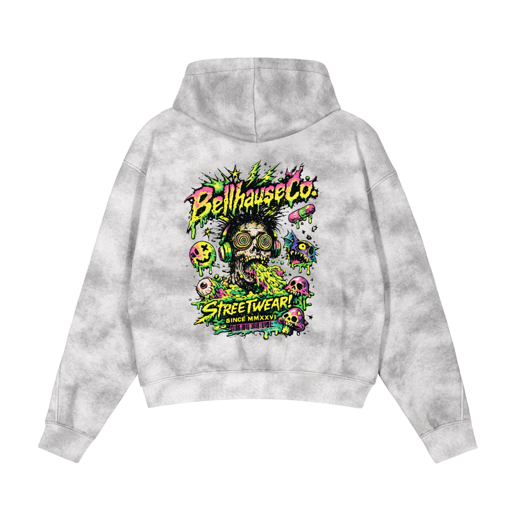 Hypnotic Raver Dirty Washed Zip Hoodie