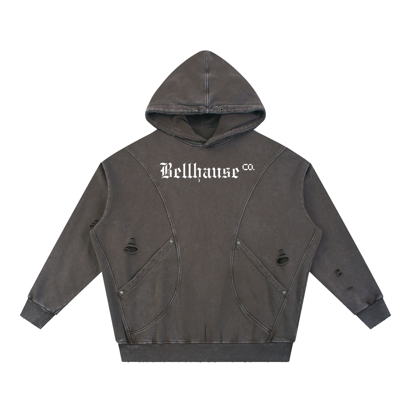 BellhauseCo. Distressed Hoodie