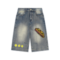 Bodega Cat Baggy Denim Shorts