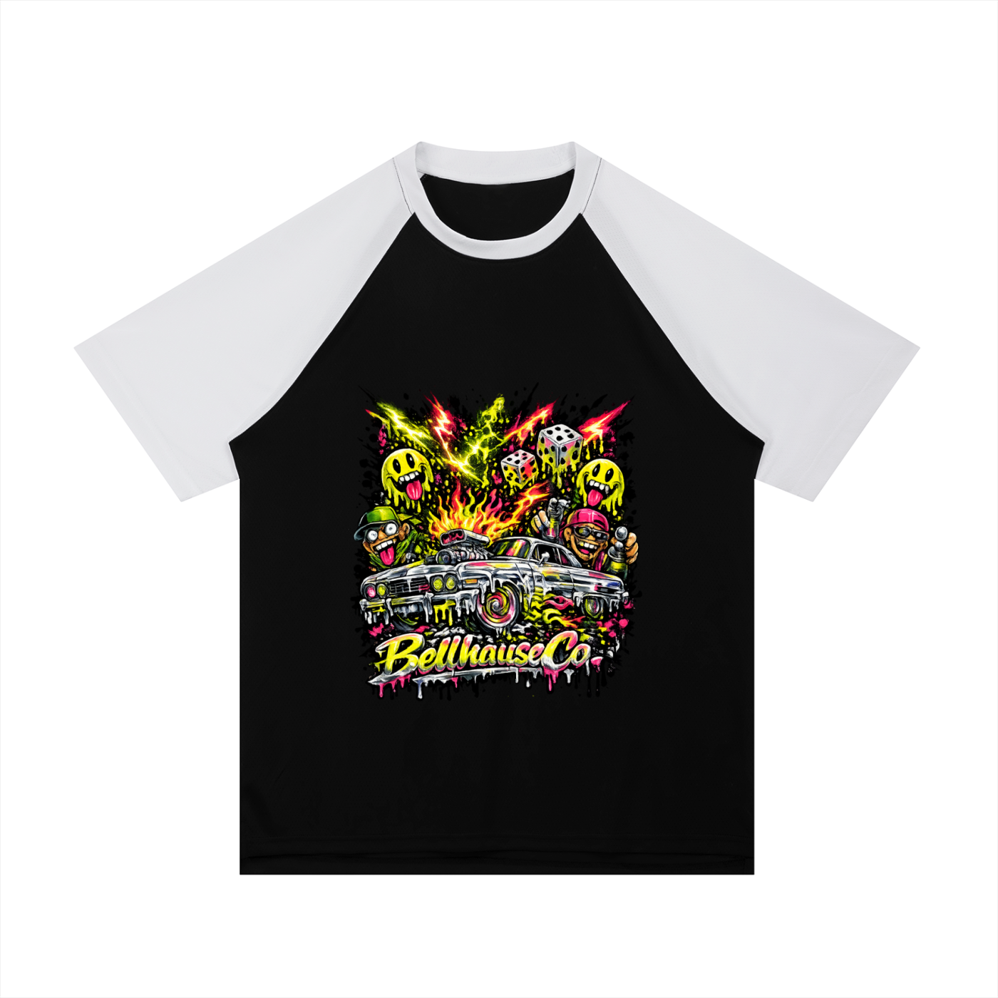 Lowrider Contrast Raglan Sleeve Mesh Tee