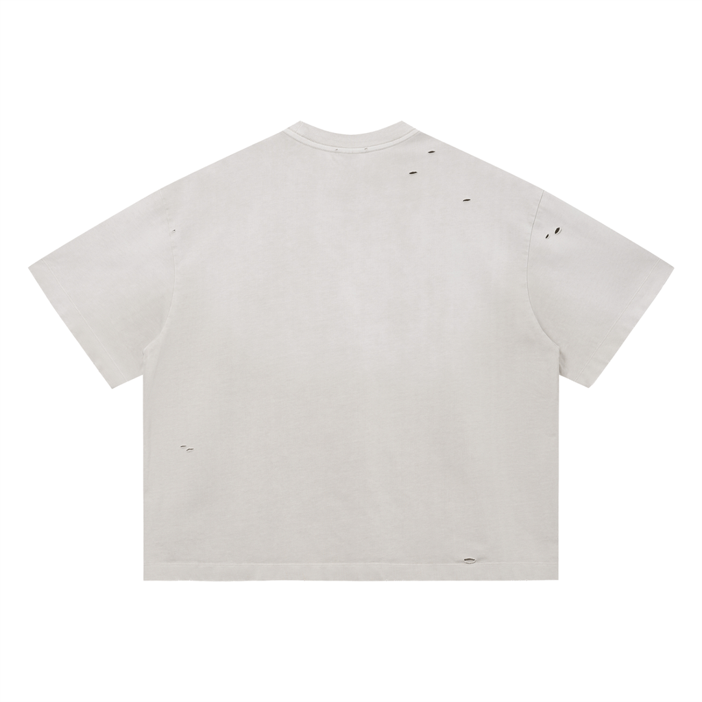 Distressed Chains Boxy Tee