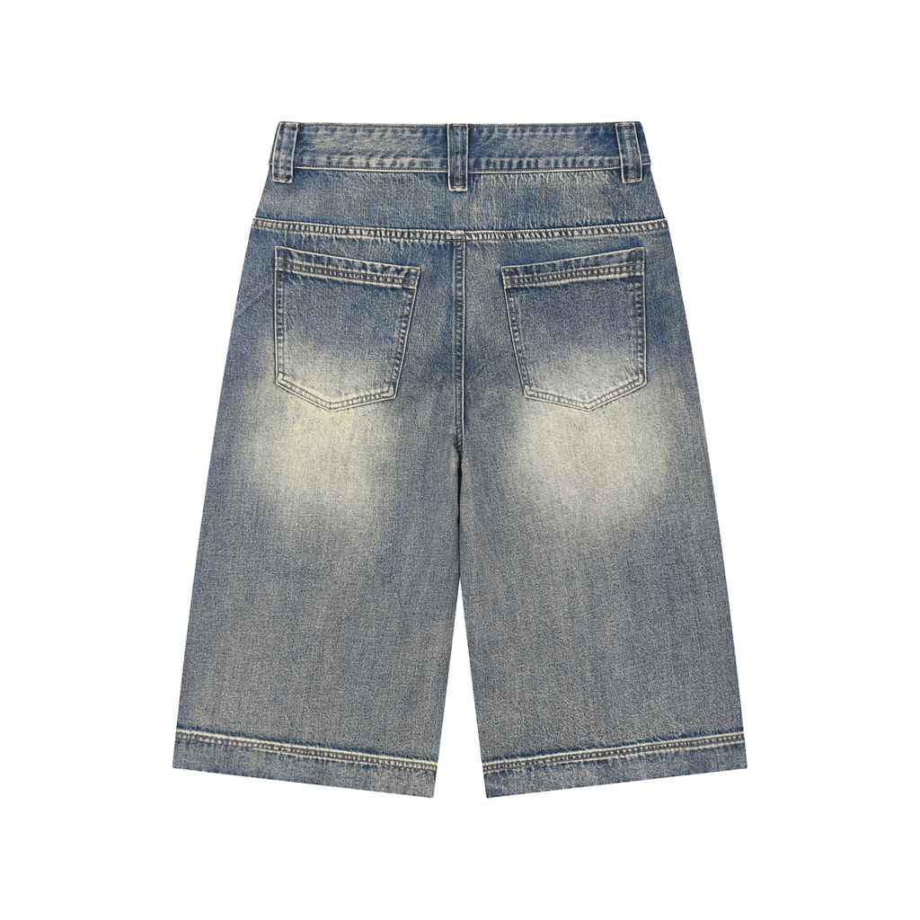 Bodega Cat Baggy Denim Shorts
