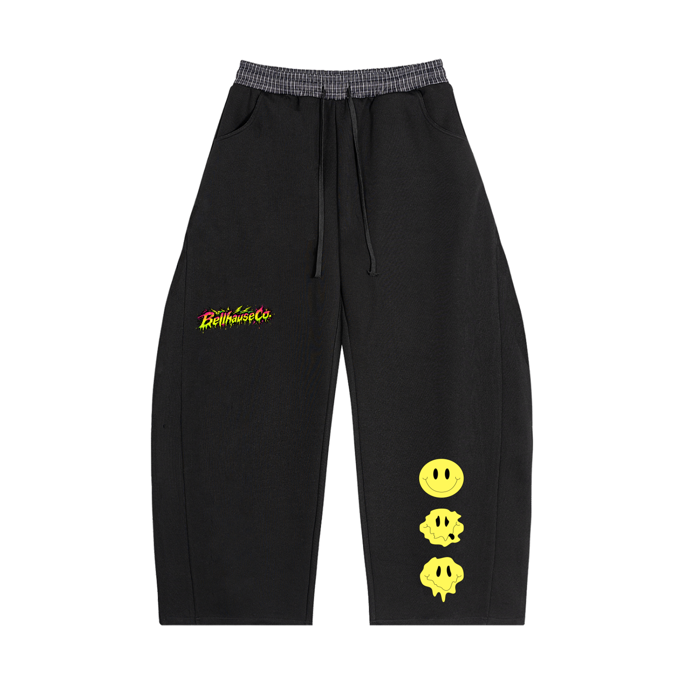Chopped Visitor Plaid Waistband Barrel Sweats