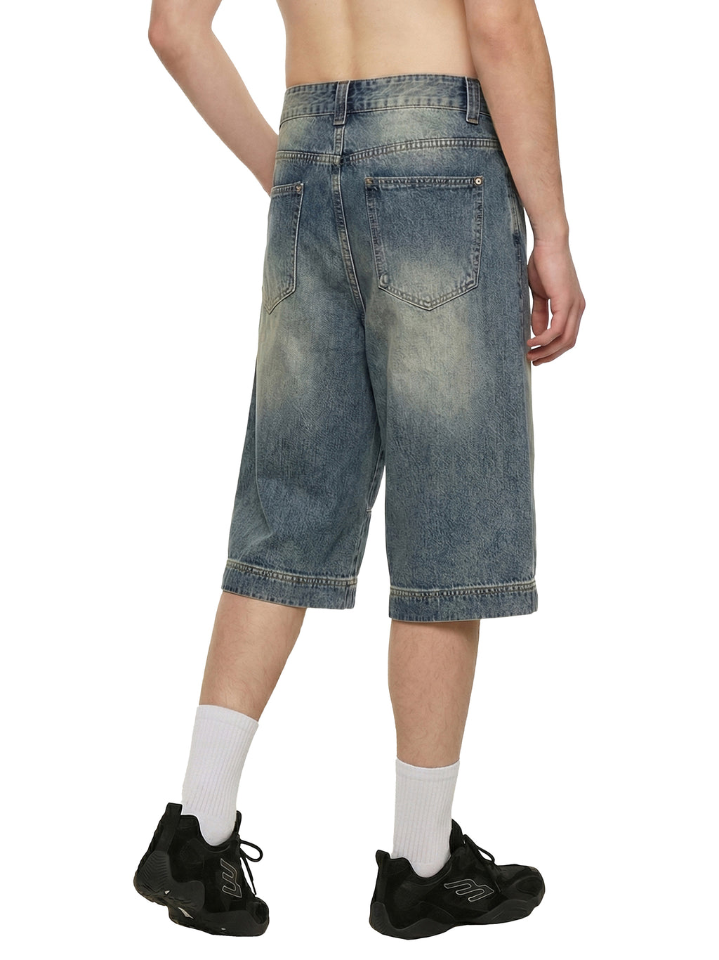 Bodega Cat Baggy Denim Shorts