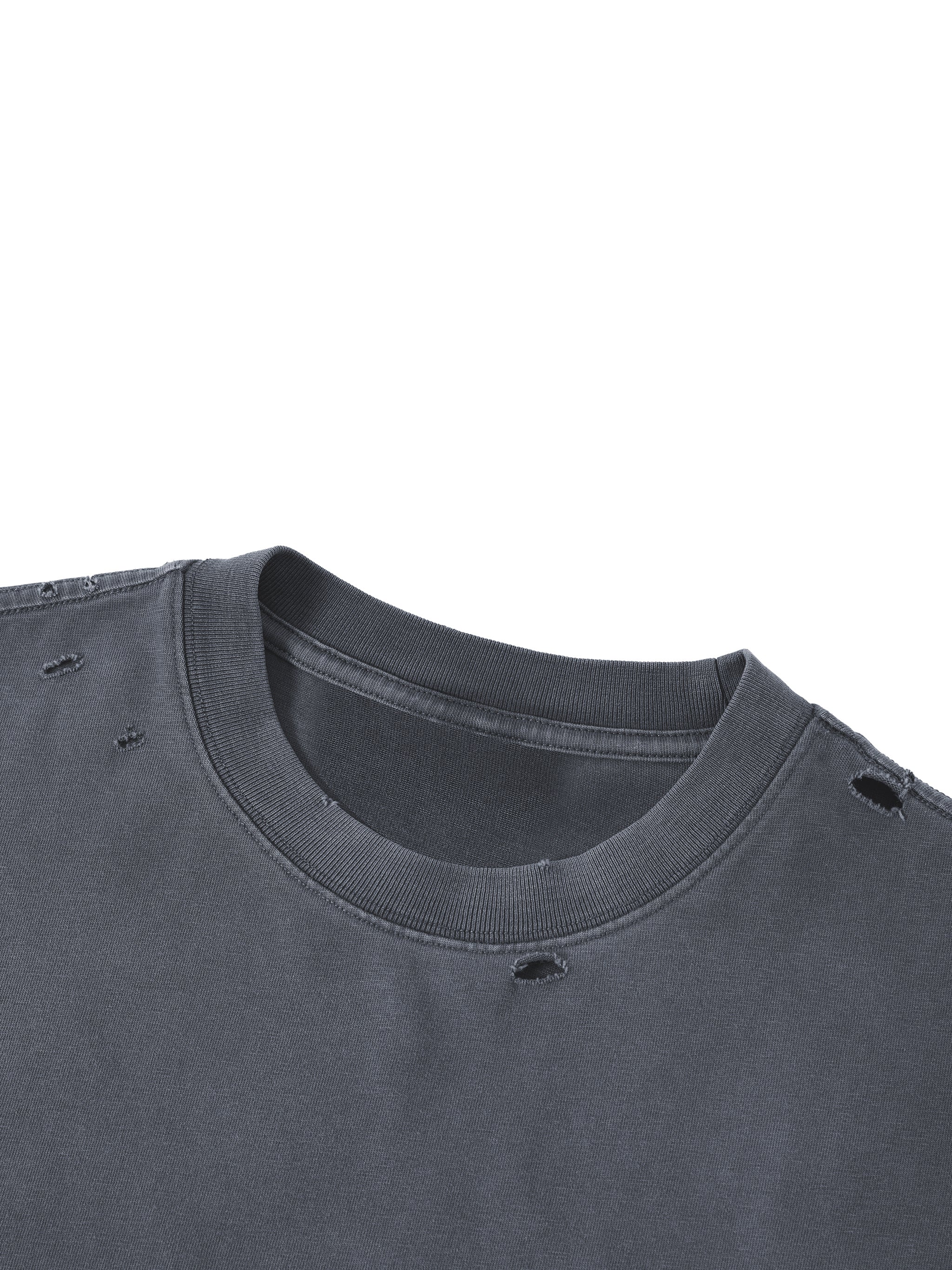Distressed Chains Boxy Tee