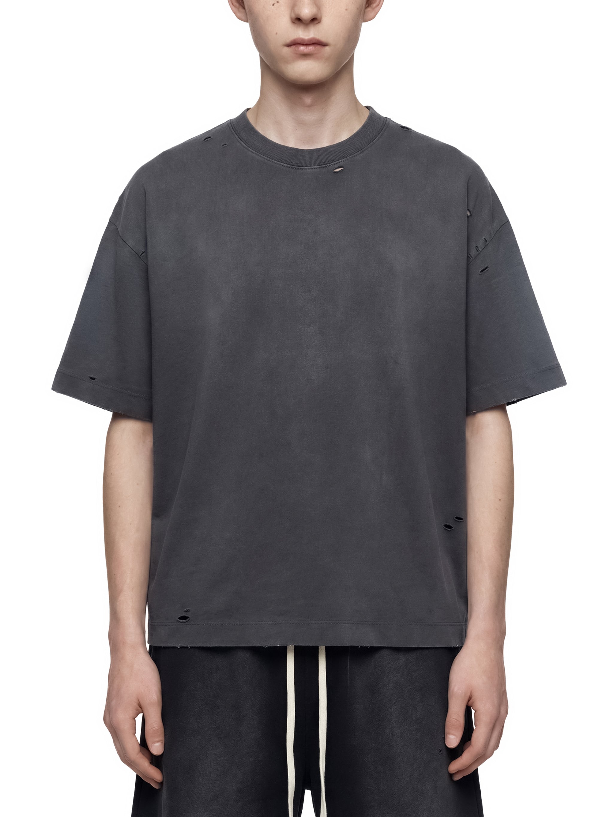 Distressed Chains Boxy Tee