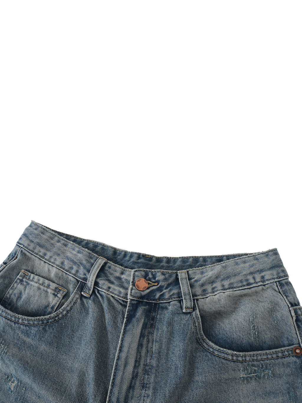 Hypnotic Raver Distressed Barrel Leg Jeans