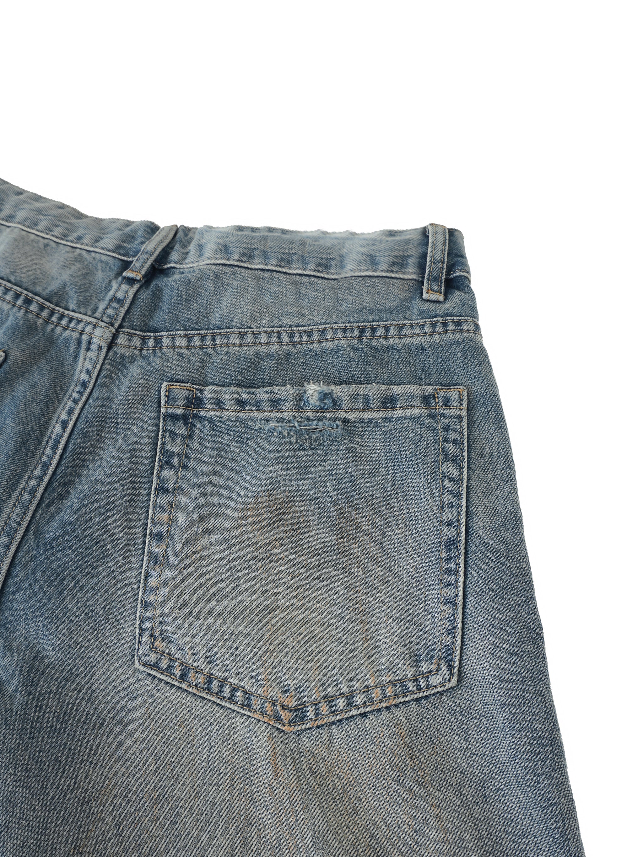 Hypnotic Raver Distressed Barrel Leg Jeans
